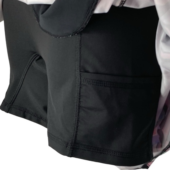 RLX RALPH LAUREN Black & Multicolor Umbrella Print Golf Tennis Skort Skirt, S - Picture 14 of 16